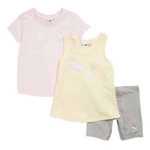 Puma Toddler Girl 3-piece Set (tee, tank, and shorts)